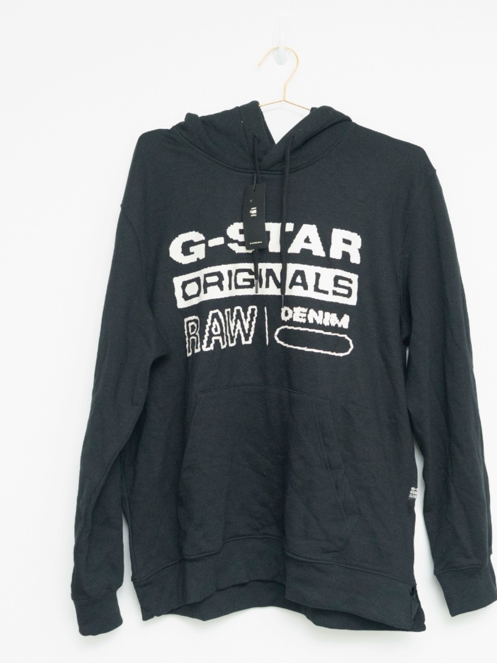 G-Star RAW -  Logo Black Pullover Hoodie XXL